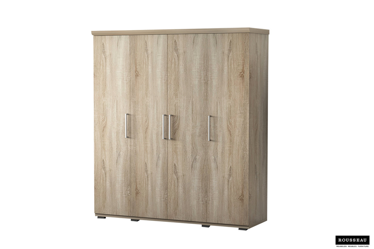 Armoire Mike 4 portes Sonoma