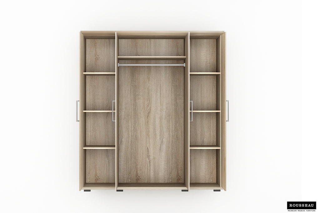 Armoire Mike 4 portes Sonoma