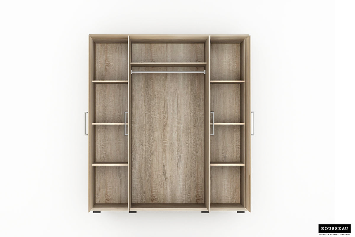 Armoire Mike 4 portes Sonoma
