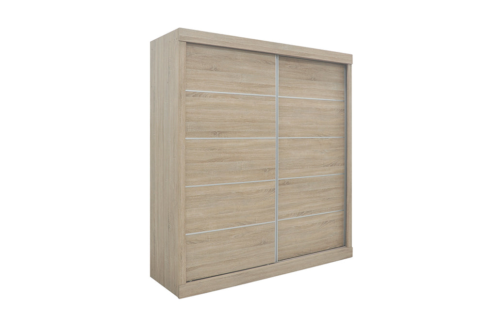 Armoire Mike 2 Portes Coulissantes Sonoma