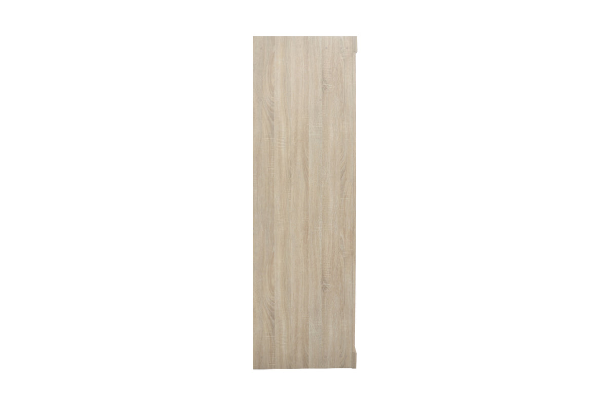 Armoire Mike 2 Porte Coulissante, 1 Porte Miroir Sonoma