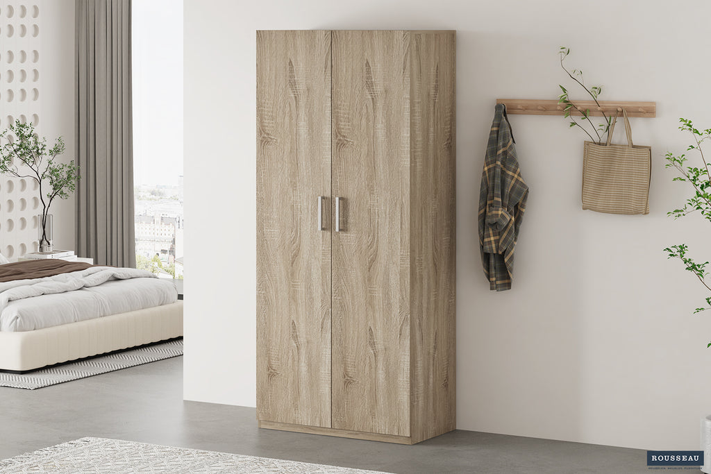 Armoire de rangement Mike 80 cm 2 portes