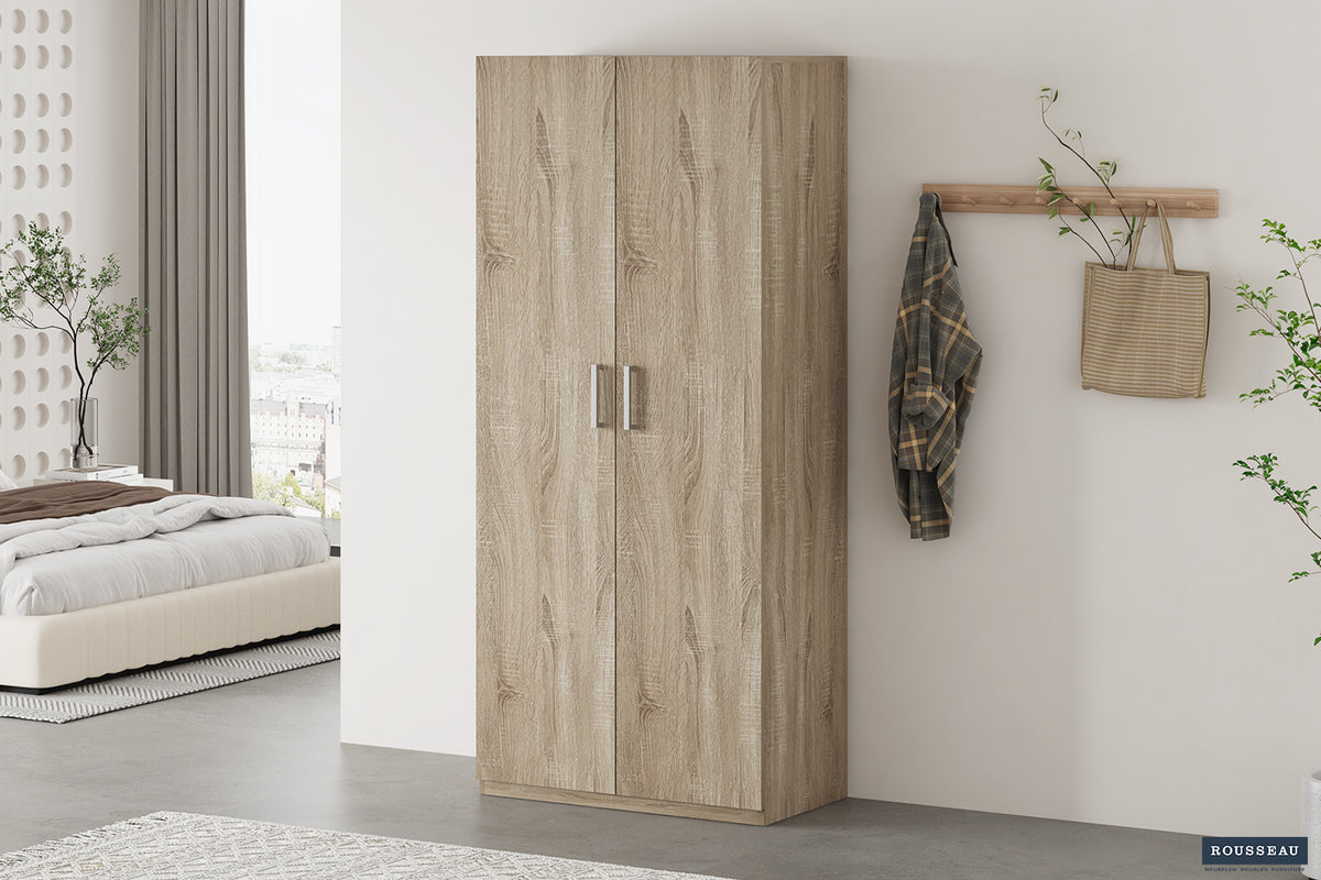 Armoire de rangement Mike 80 cm 2 portes