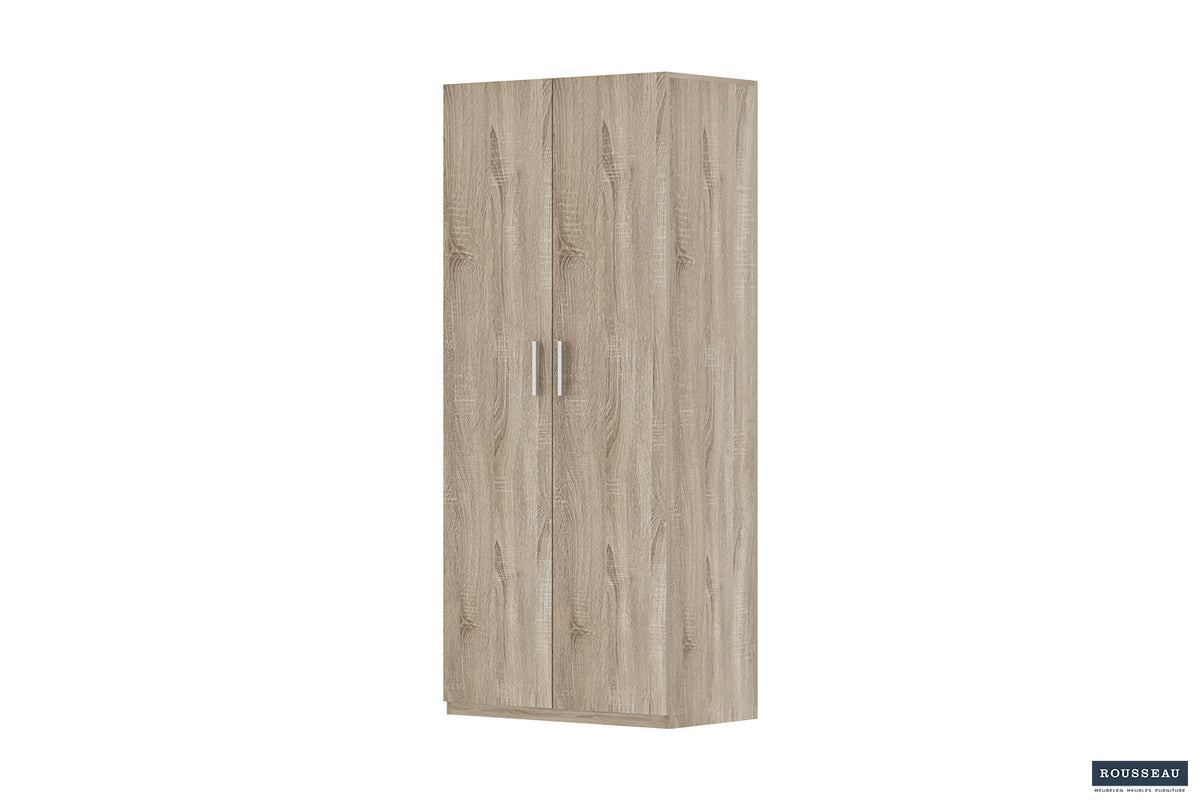 Armoire de rangement Mike 80 cm 2 portes
