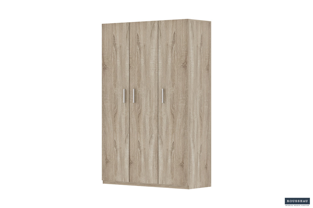 Armoire de rangement Mike 120 cm 3 portes