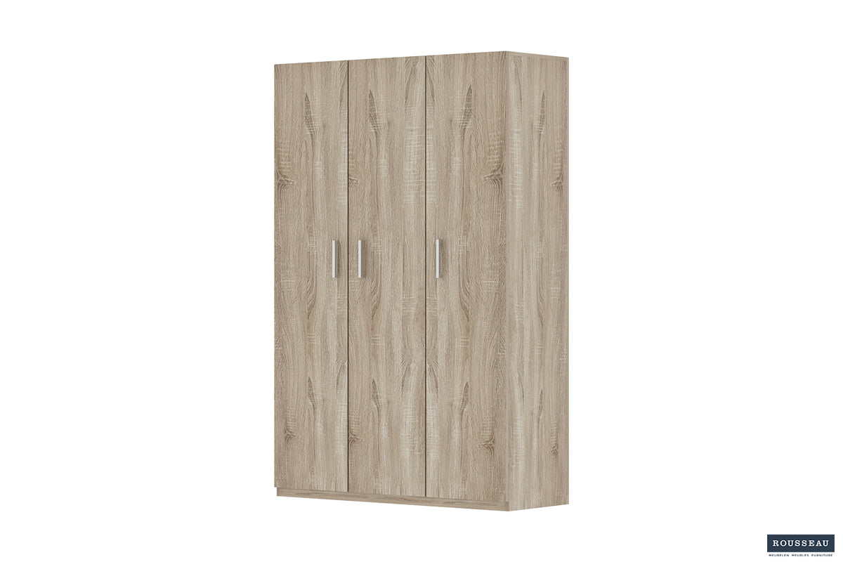 Armoire de rangement Mike 120 cm 3 portes