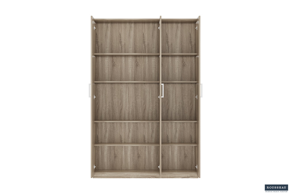 Armoire de rangement Mike 120 cm 3 portes