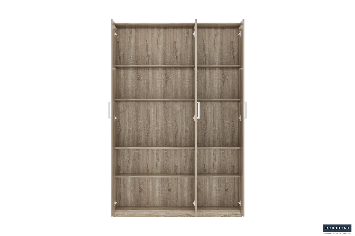 Armoire de rangement Mike 120 cm 3 portes
