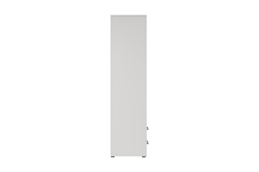 Armoire Marc 2 portes avec miroir Blanc