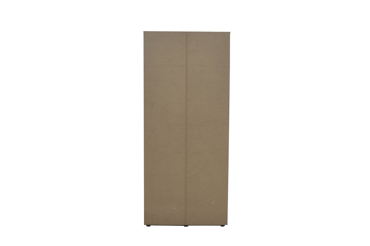 Armoire Marc 2 portes avec miroir Blanc
