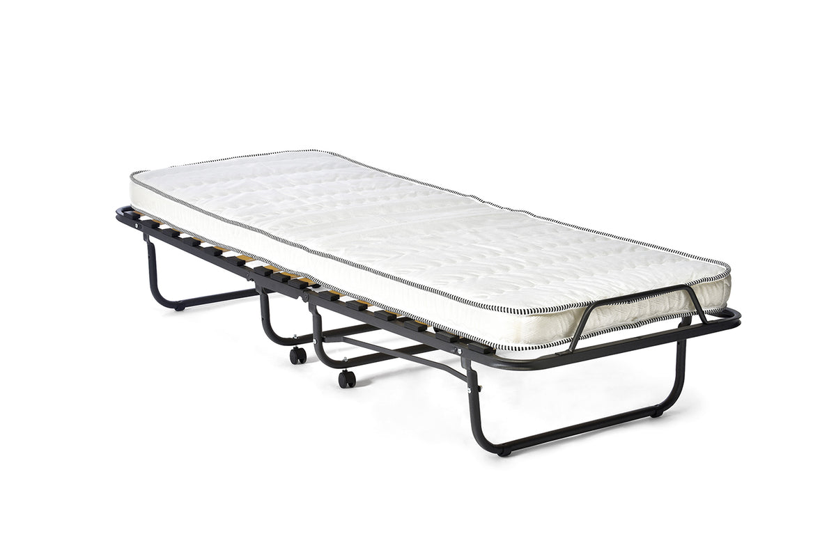 Lit pliable Bruxelles 90x200 cm métal Noir
