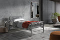 Lit Sandro 90x200 avec sommier Gris