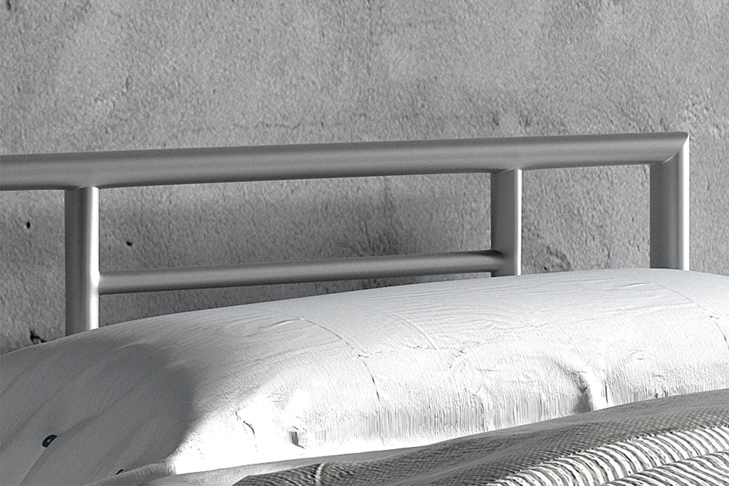 Lit Sandro 90x200 avec sommier Gris