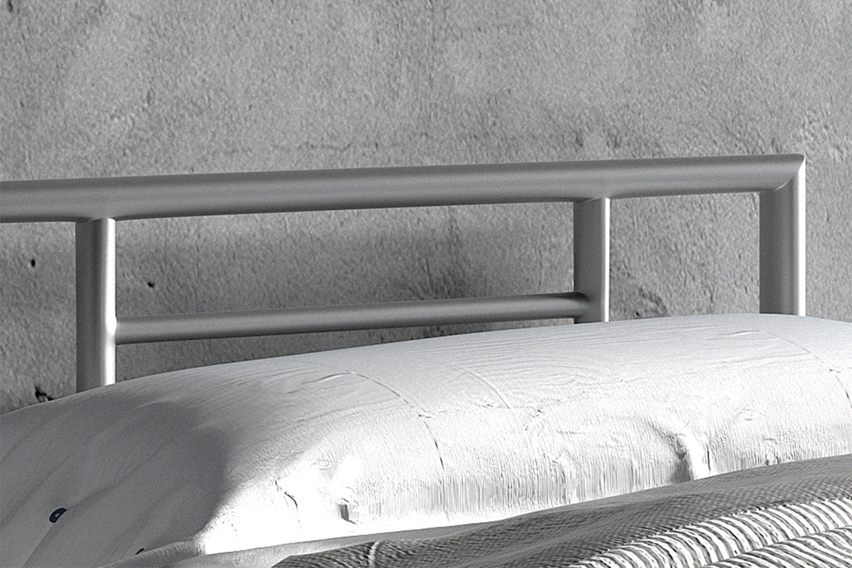 Lit Sandro 90x200 avec sommier Gris