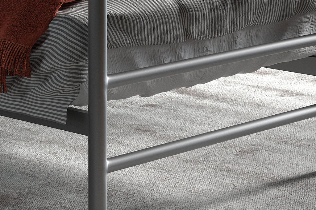 Lit Sandro 90x200 avec sommier Gris