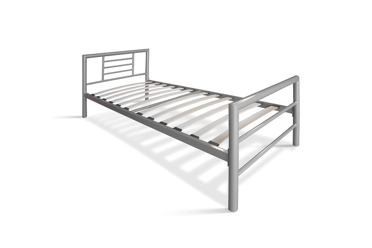 Lit Sandro 90x200 avec sommier Gris
