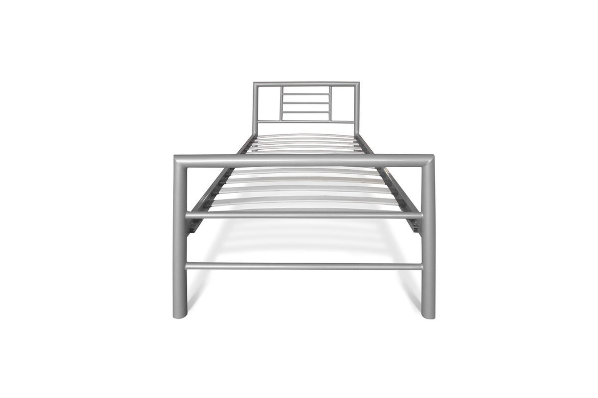 Lit Sandro 90x200 avec sommier Gris