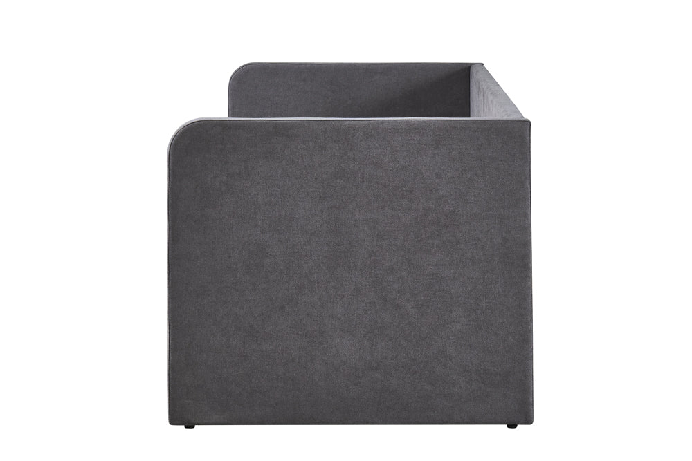 Lit Parma 90x200 avec sommier tissu Gris