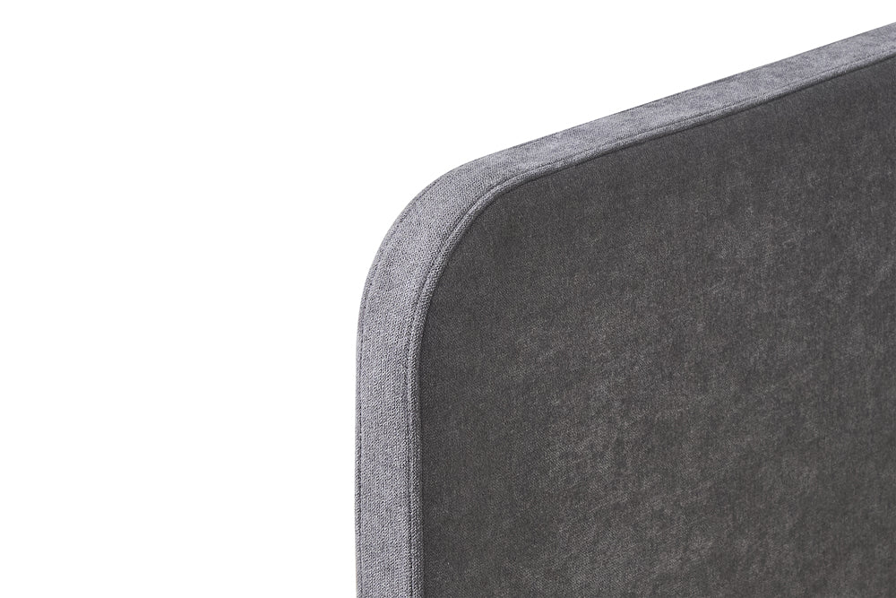 Lit Parma 90x200 avec sommier tissu Gris