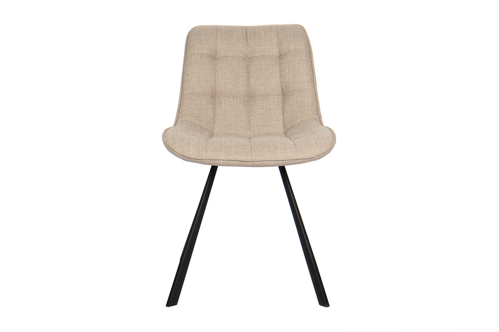 Chaise Ariba Tissu Beige/Gris clair