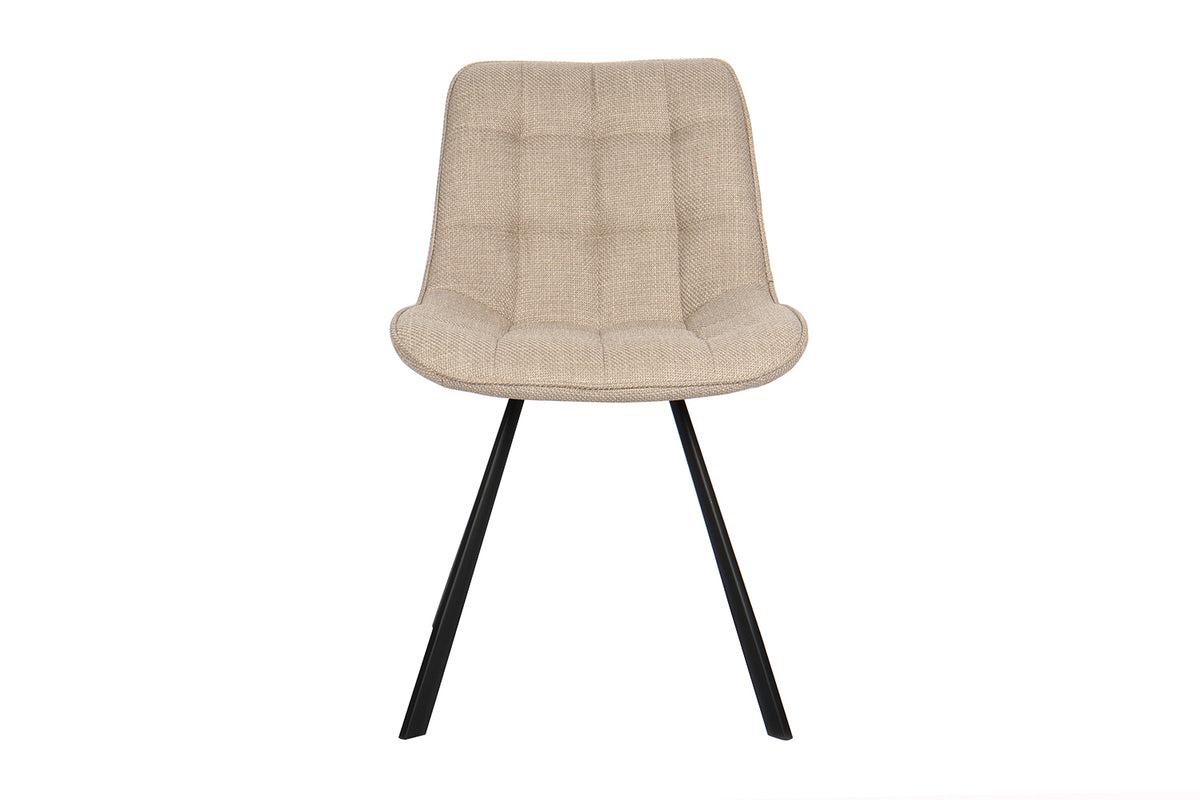 Chaise Ariba Tissu Beige/Gris clair