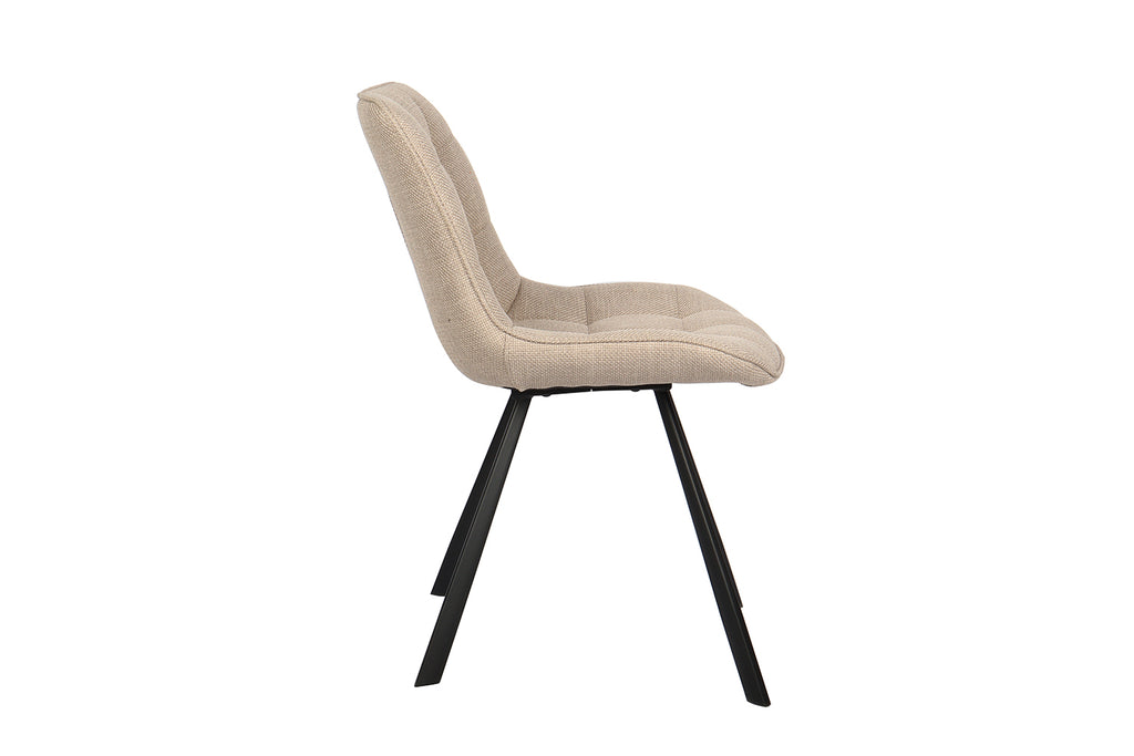 Chaise Ariba Tissu Beige/Gris clair