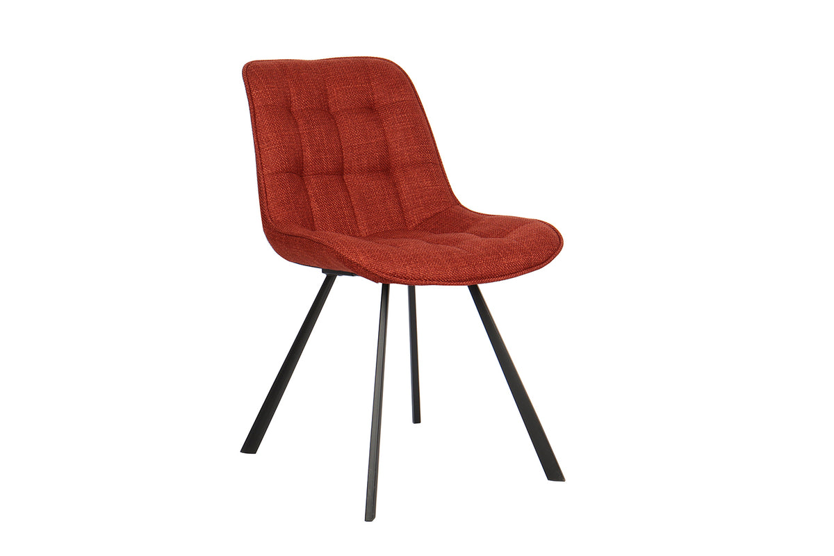 Chaise Ariba Tissu Rouge