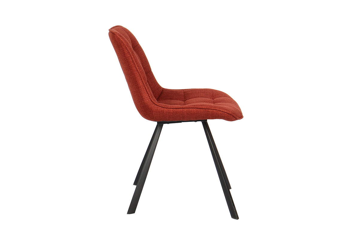 Chaise Ariba Tissu Rouge