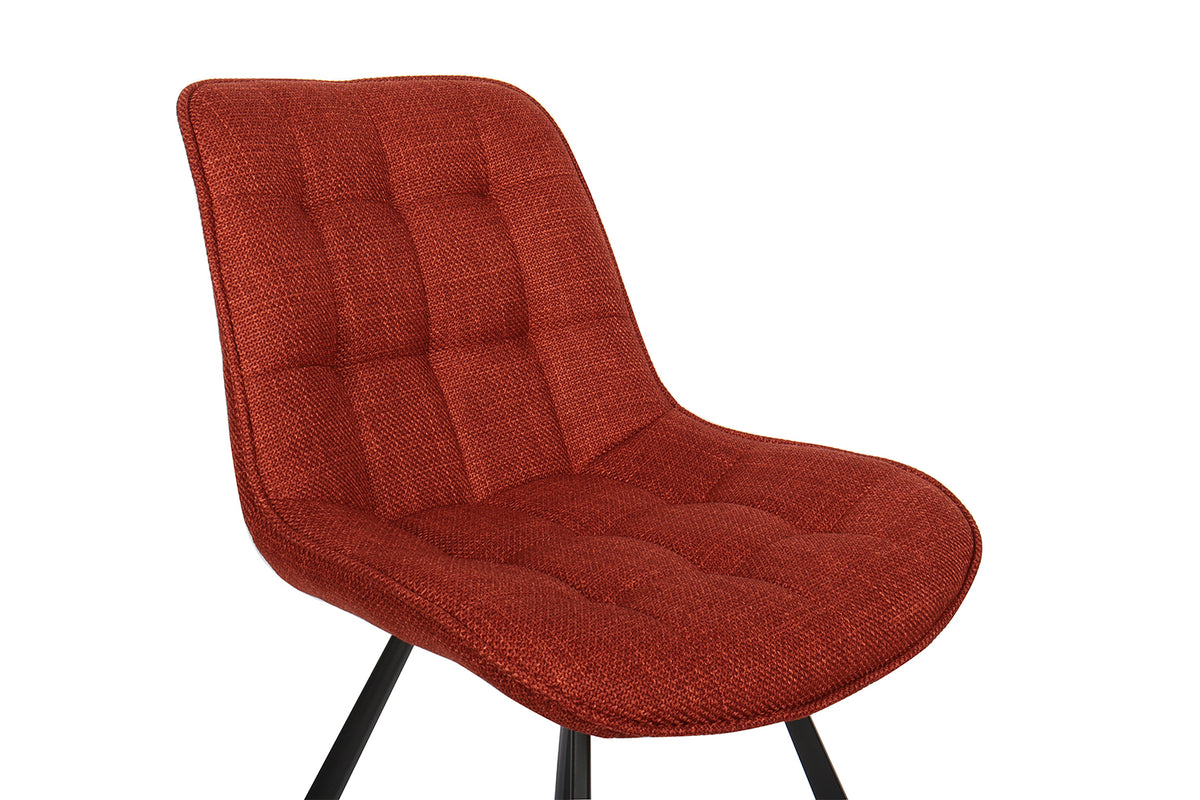 Chaise Ariba Tissu Rouge