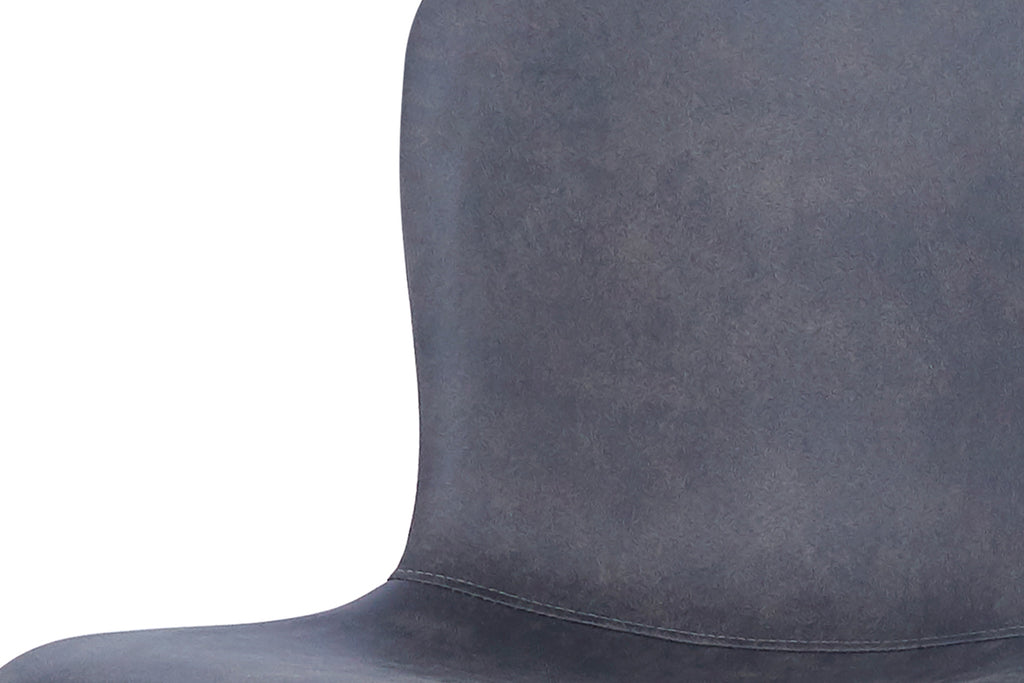 Chaise Susan similicuir Gris foncé