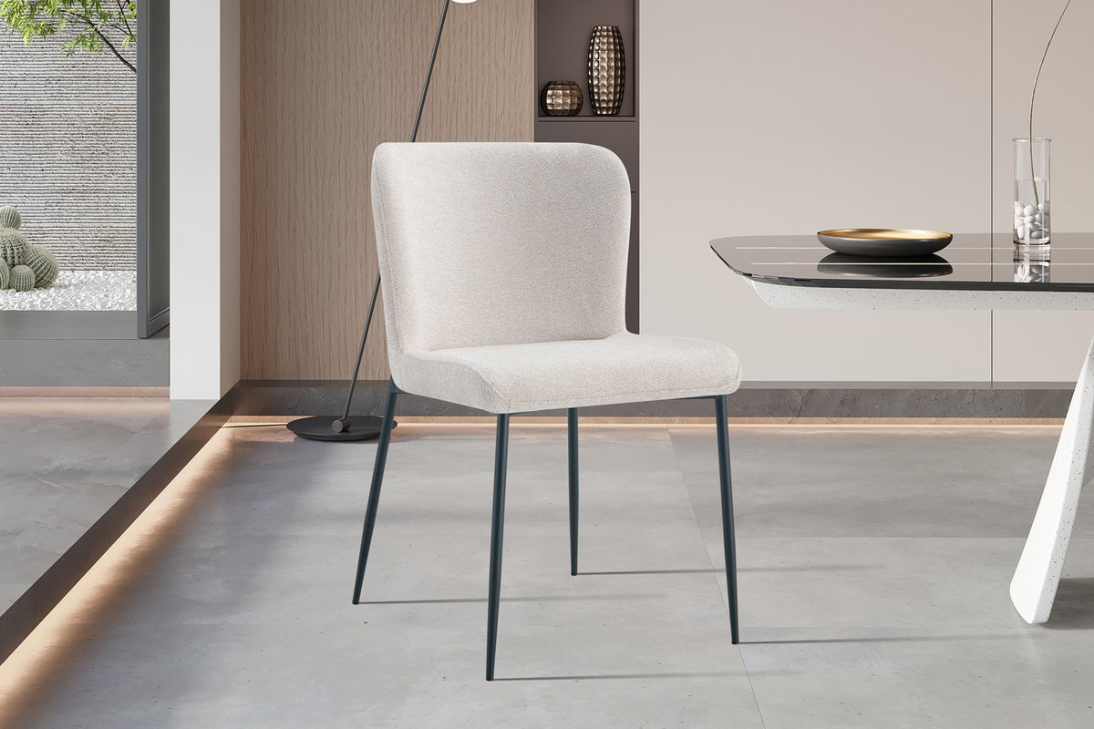 Chaise Lisa Tissu Fabb Raven 24 Beige