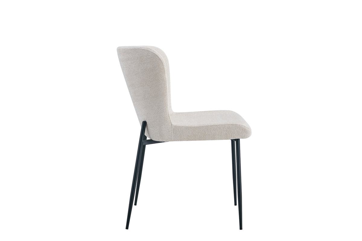Chaise Lisa Tissu Beige