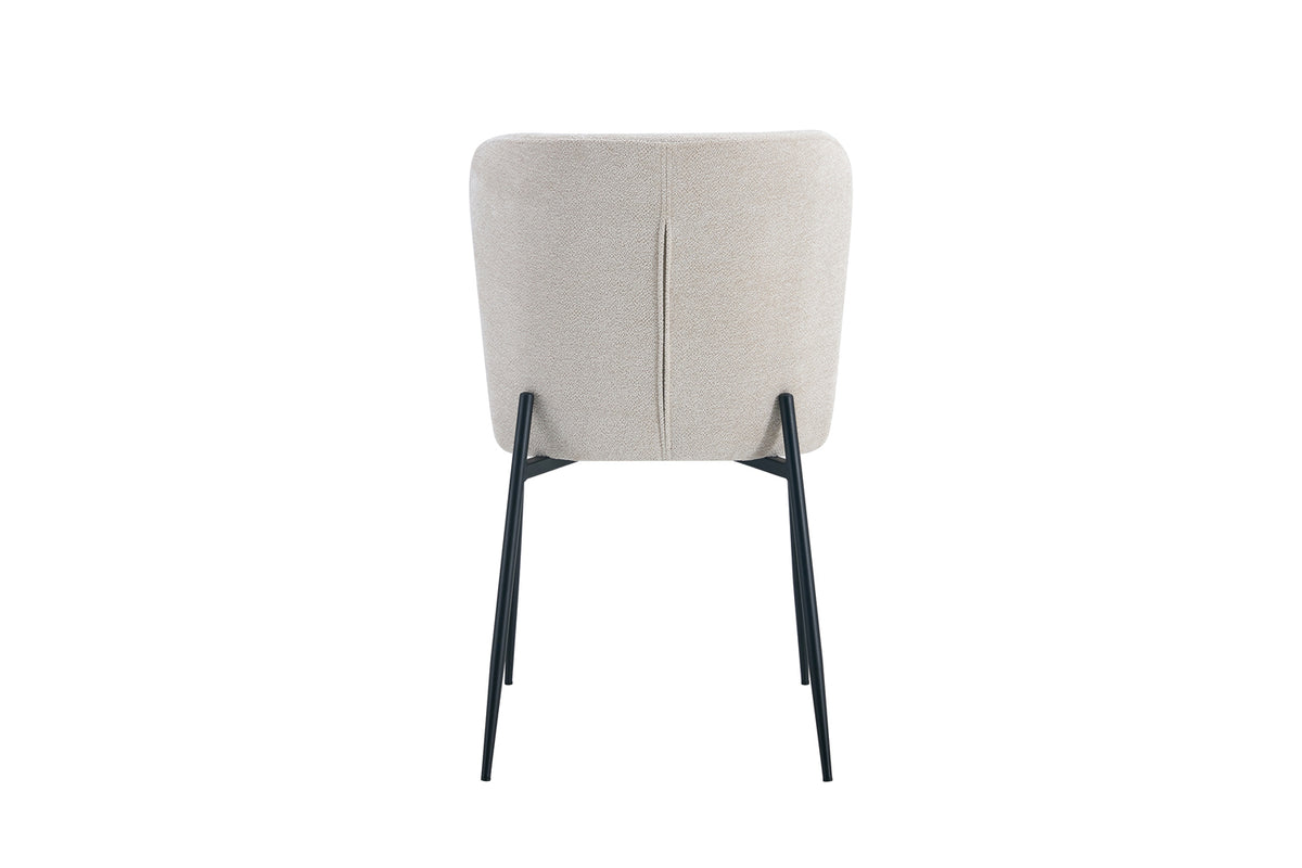 Chaise Lisa Tissu Beige