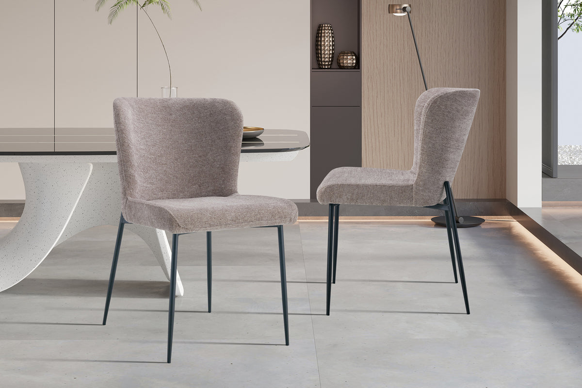 Chaise Lisa Tissu Sable