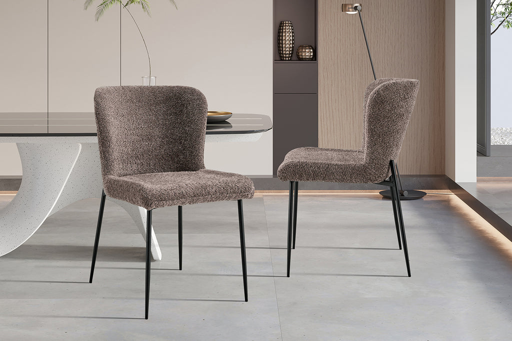 Chaise Lisa Bouclé Sable