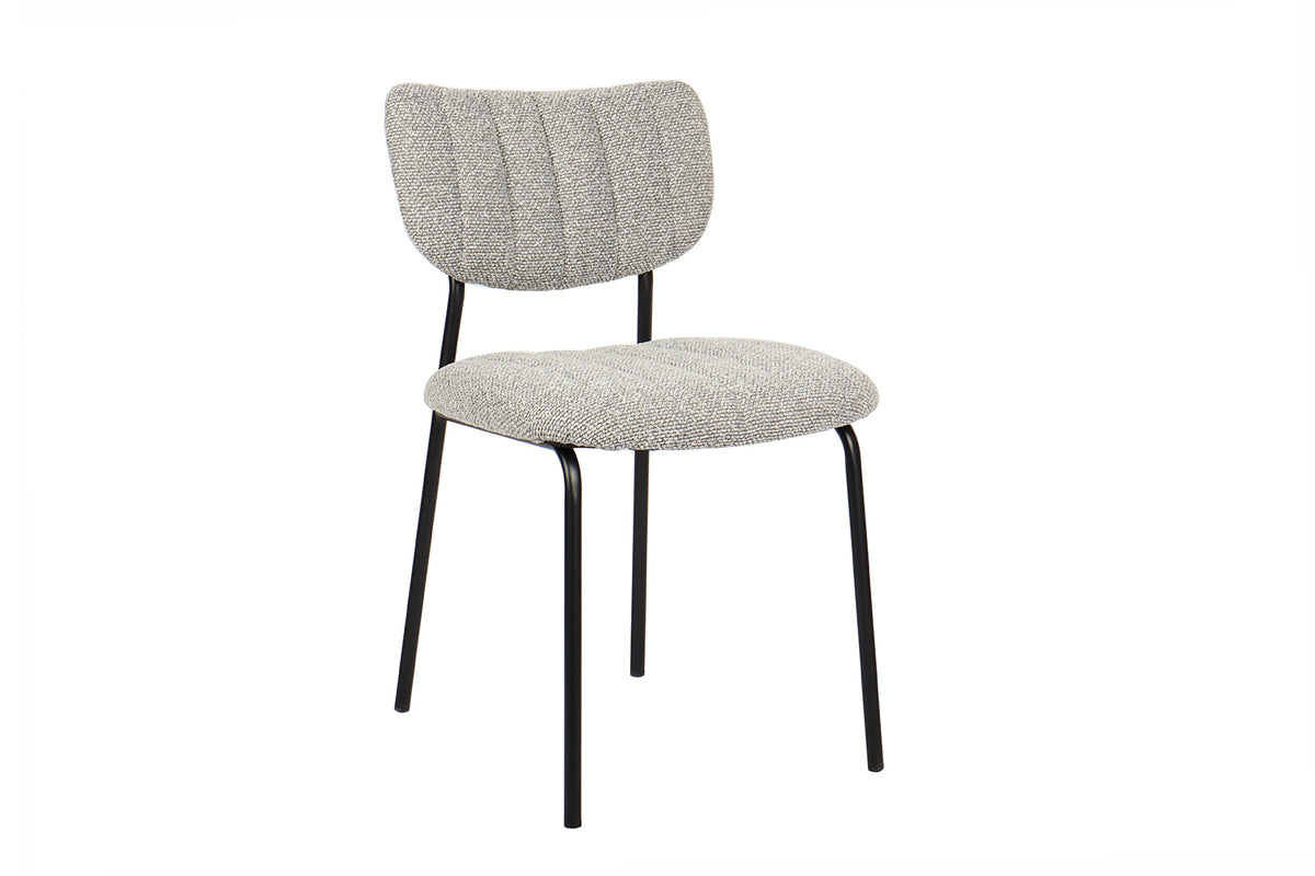 Chaise Antura Tissu Gris clair
