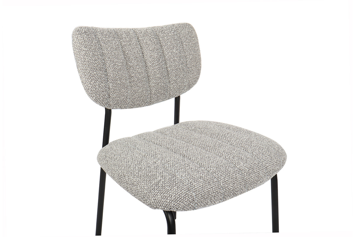 Chaise Antura Tissu Gris clair