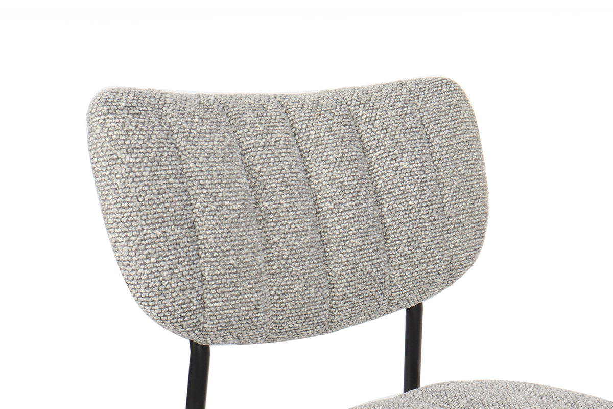 Chaise Antura Tissu Gris clair