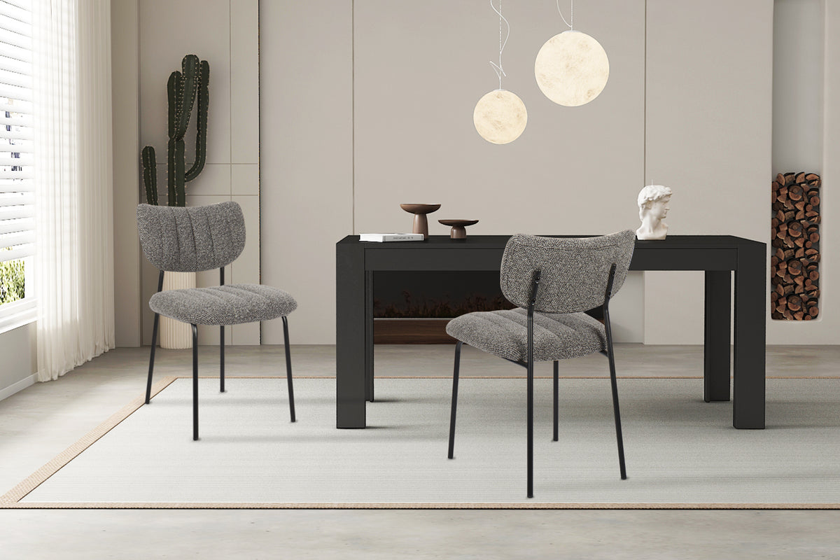 Chaise Antura Tissu Gris foncé