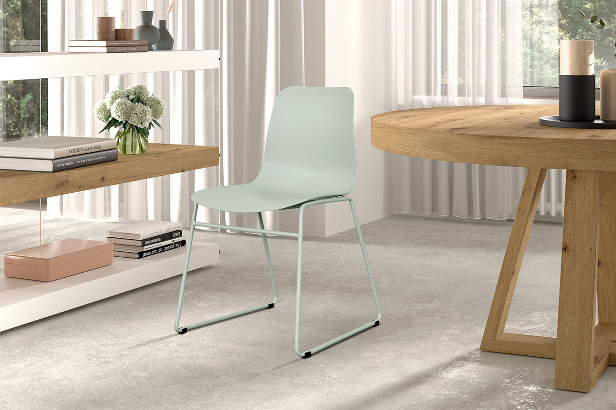 Chaise Marie polypropylène Gris-Vert