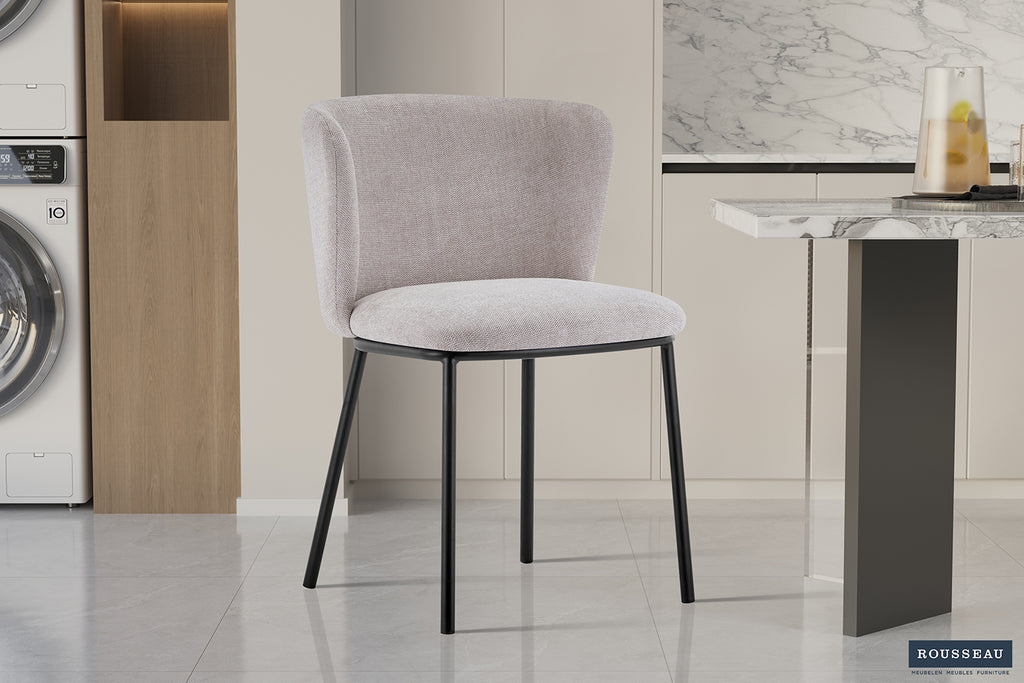 Chaise Arthur Tissu Ote Belfast 23 Beige
