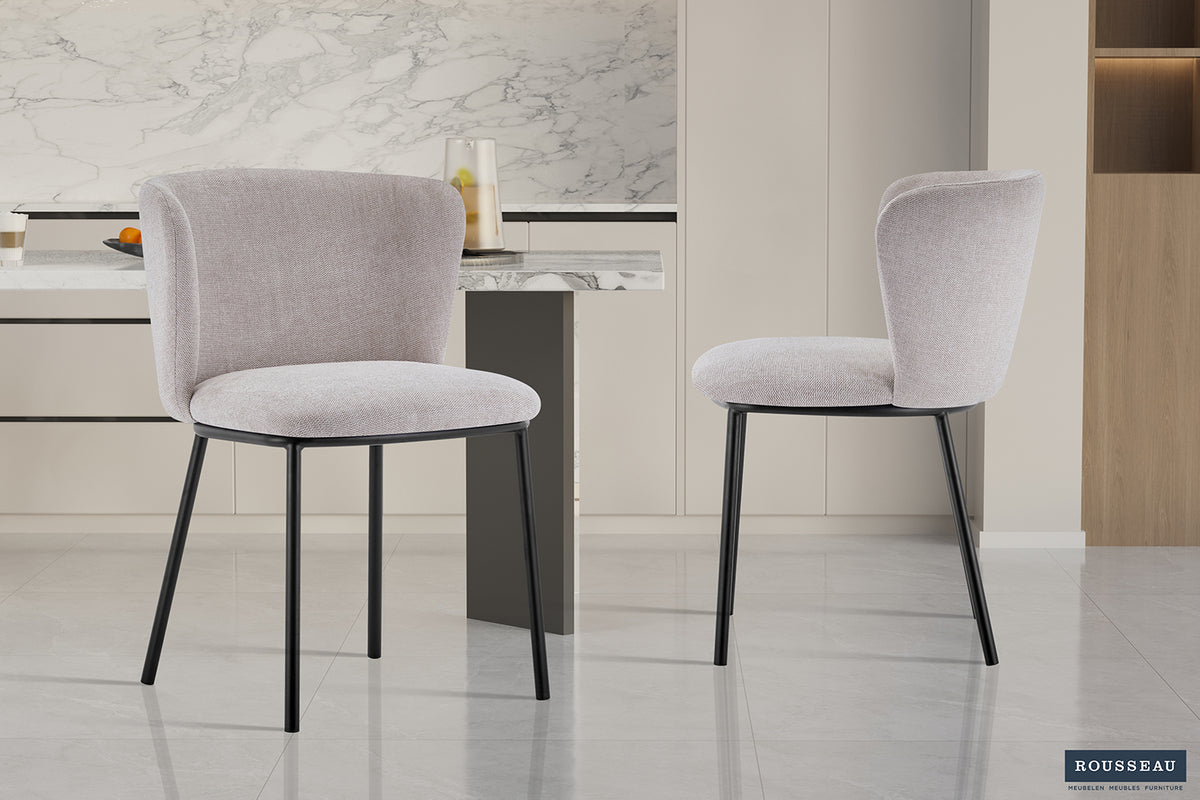 Chaise Arthur Tissu Beige