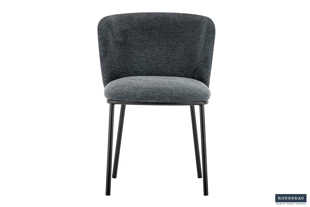 Chaise Arthur Tissu Gris foncé