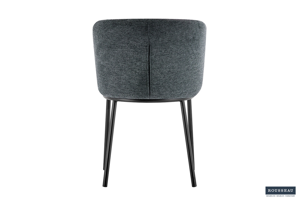 Chaise Arthur Tissu Gris foncé