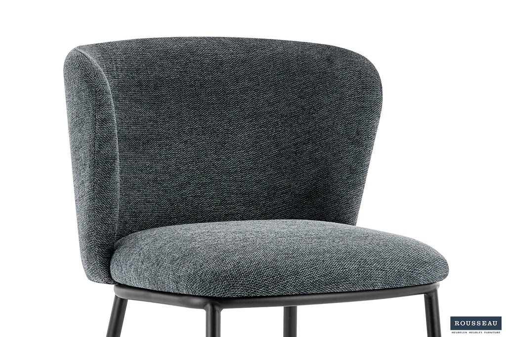 Chaise Arthur Tissu Gris foncé