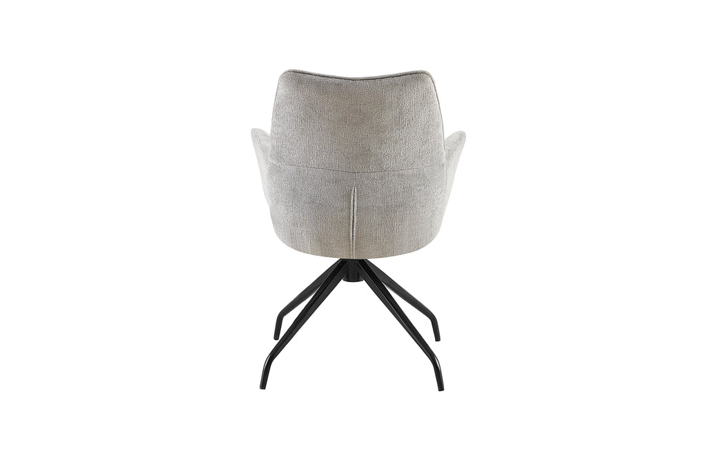 Chaise Lamor pivotante Tissu Gris