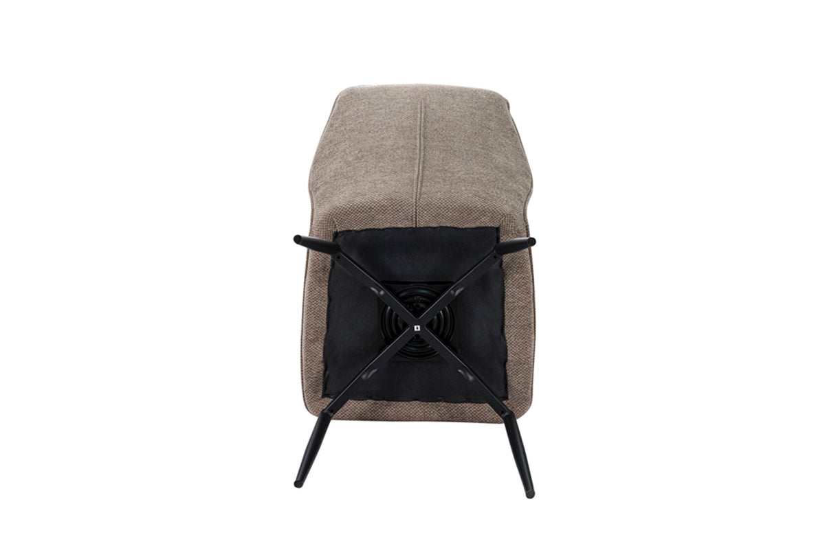 Chaise Lara pivotante Tissu Sable