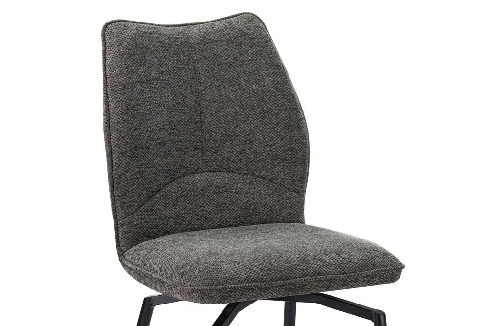 Chaise Lara pivotante Tissu Gris