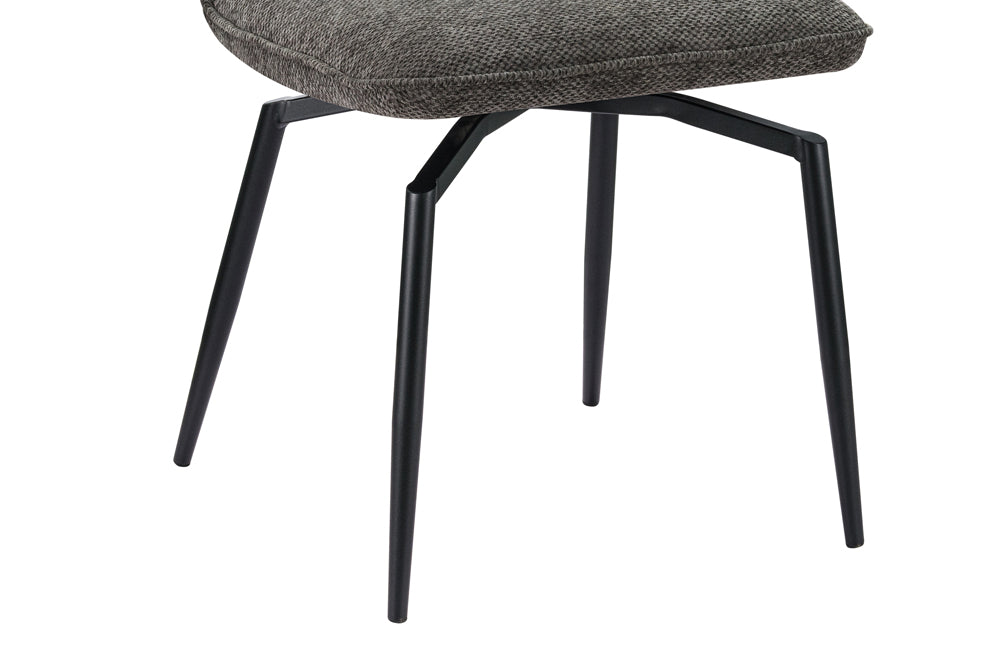 Chaise Lara pivotante Tissu Gris