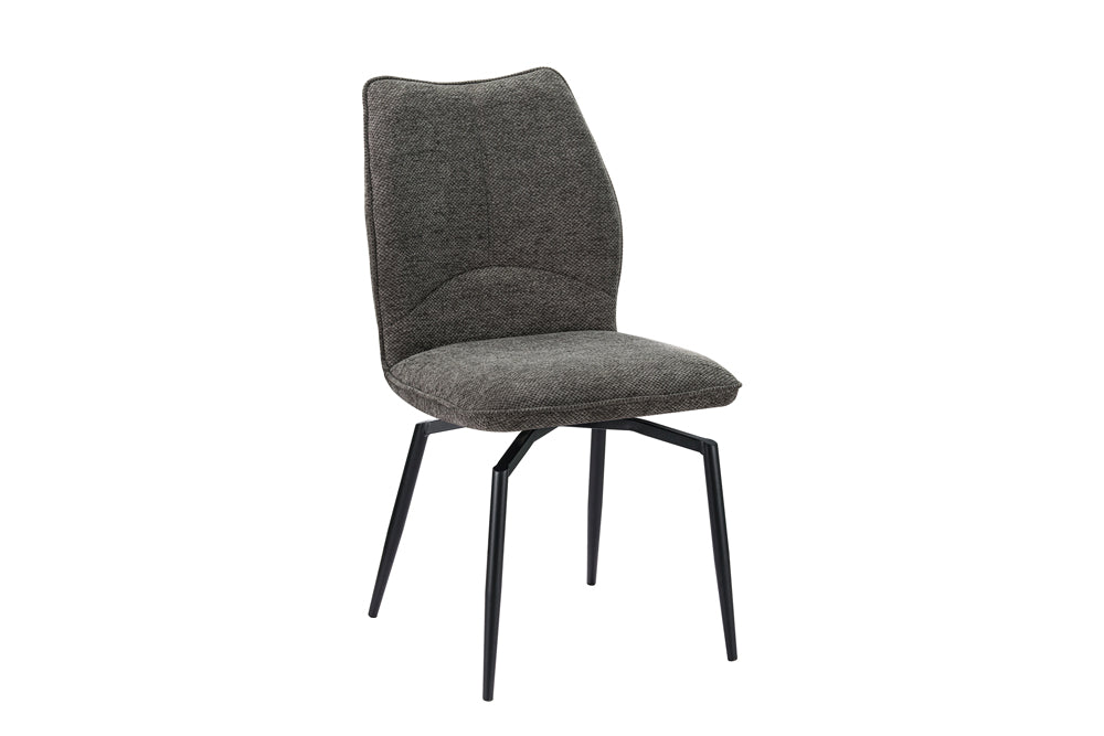 Chaise Lara pivotante Tissu Gris